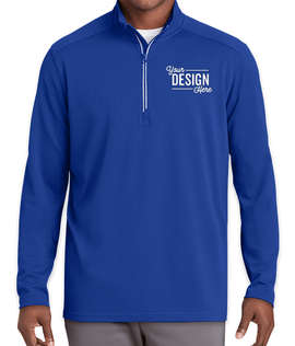 Sport-Tek Sport-Wick Quarter Zip Performance Pullover - Color: True Royal