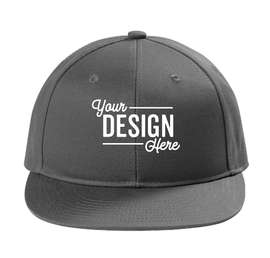 Port Authority Solid Flat Bill Snapback Hat