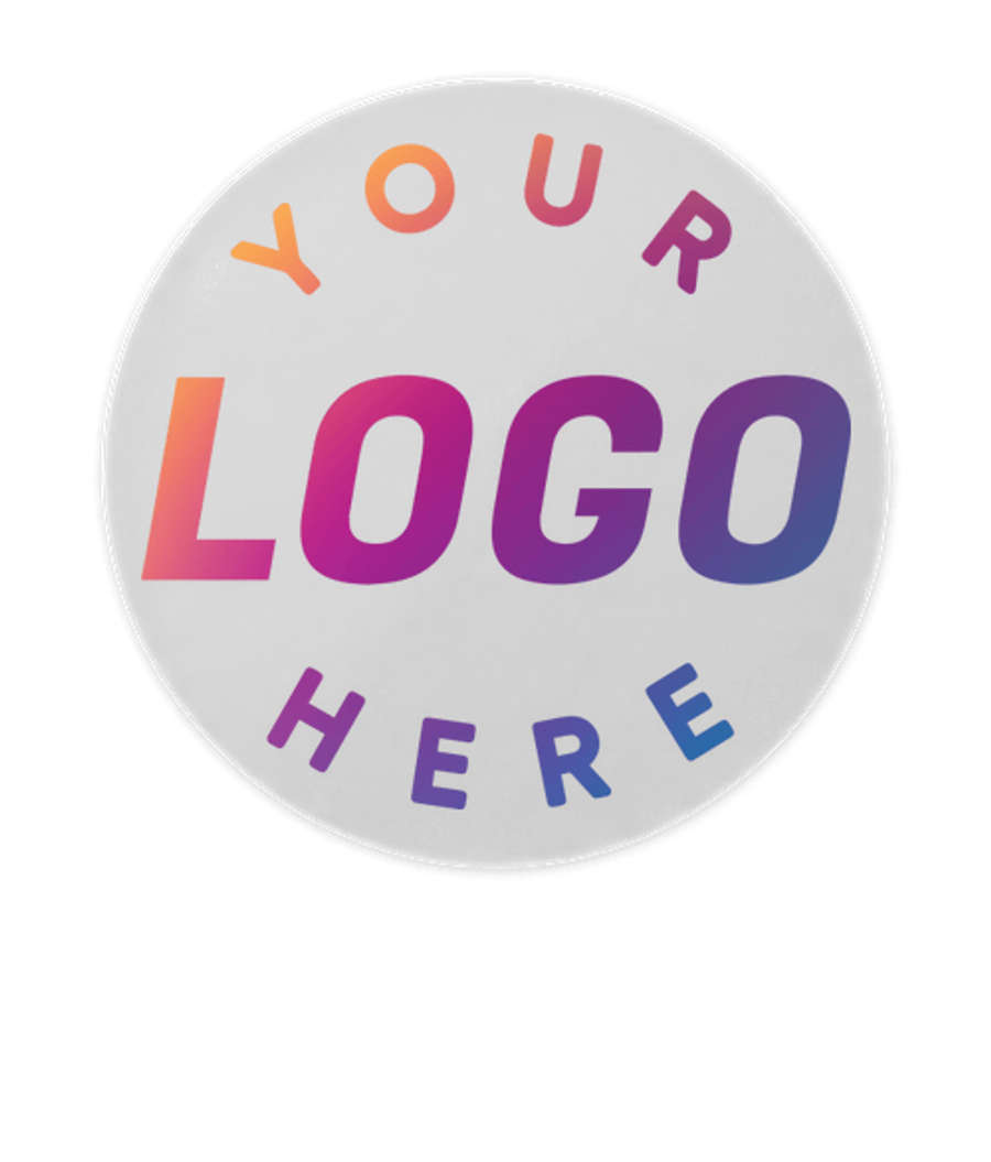 Full Color 1 in. Clear Circle Sticker in Clear