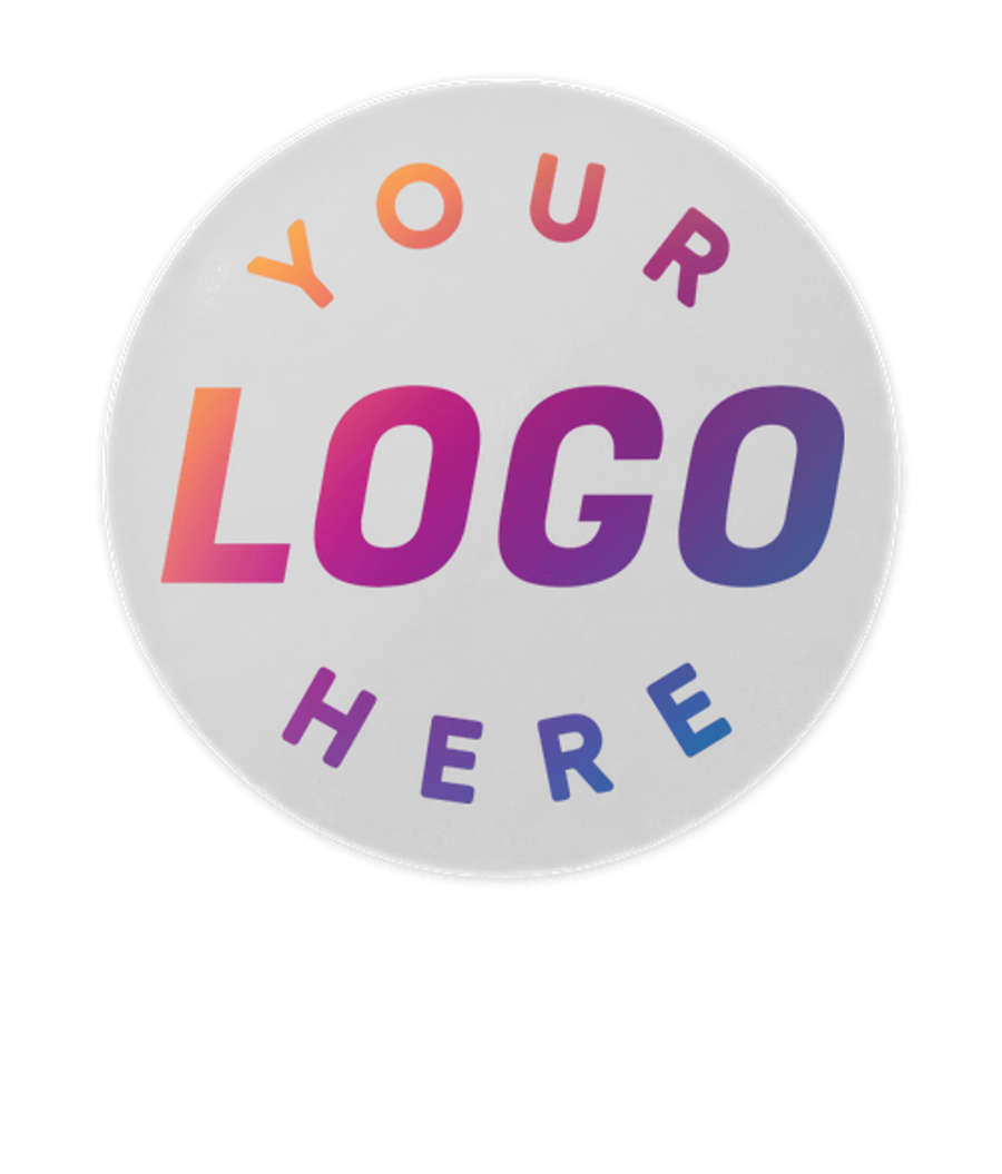 Full Color 2.5 in. Clear Circle Sticker in Clear