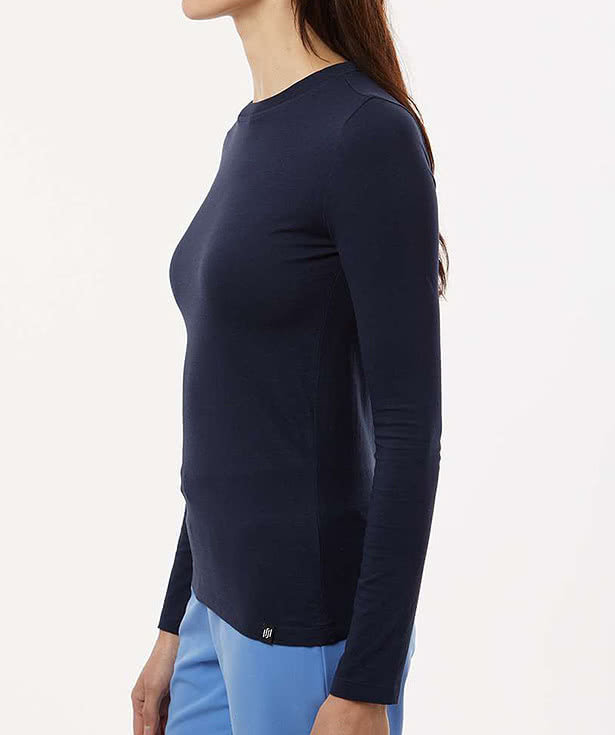 Jaanuu Women's RegenX Cotton Underscrub Long Sleeve T-shirt - Embroidered