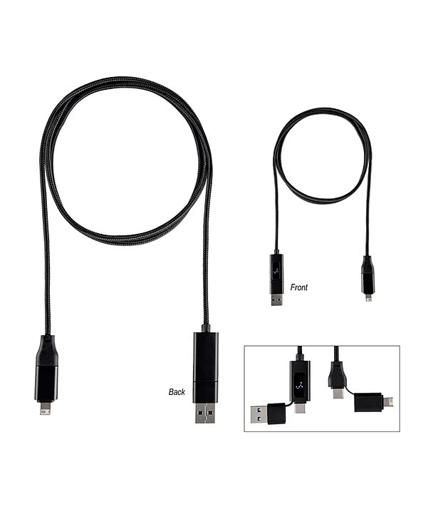 Dual Input 100W Fast Charging Cable