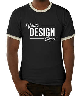 Canada - Champion Premium Fashion Ringer T-shirt - Color: Black / Chalk White