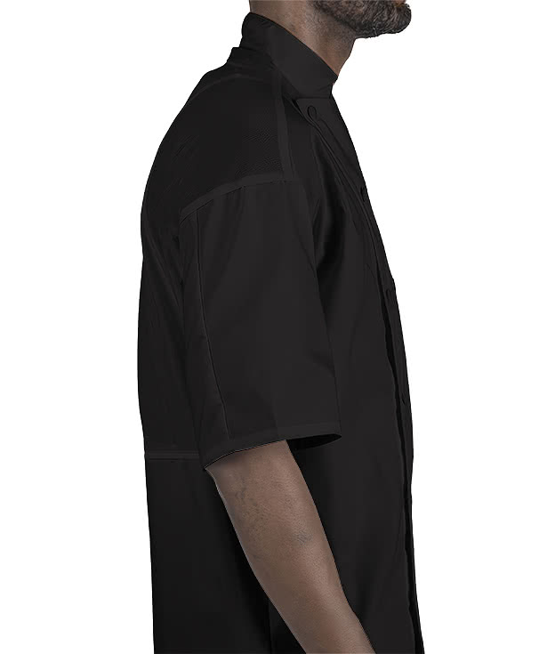 Edwards 12 Button Mesh Back Short Sleeve Chef Coat