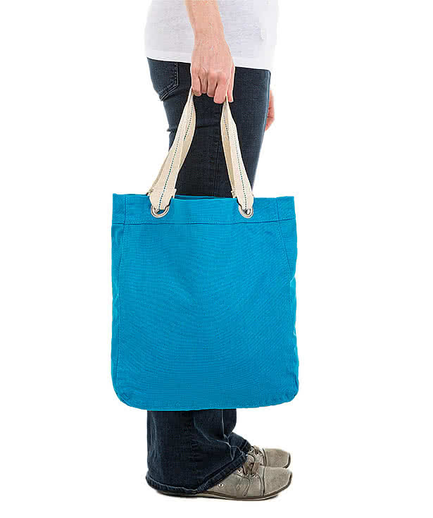 Port Authority Garment Washed Cotton Canvas Contrast Tote Bag