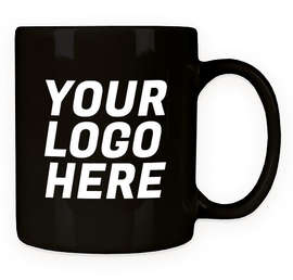11 oz. Ceramic Mug - Color: Black