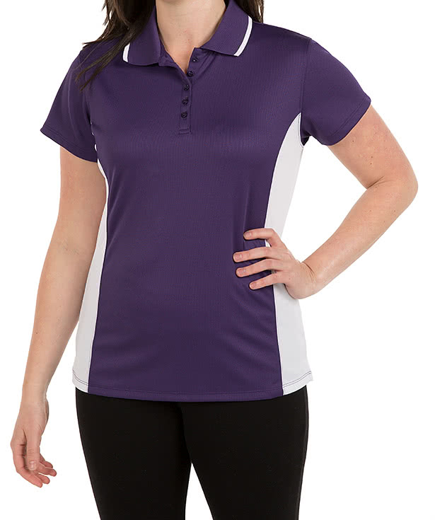 Charles River Women's Tipped Pique Performance Polo