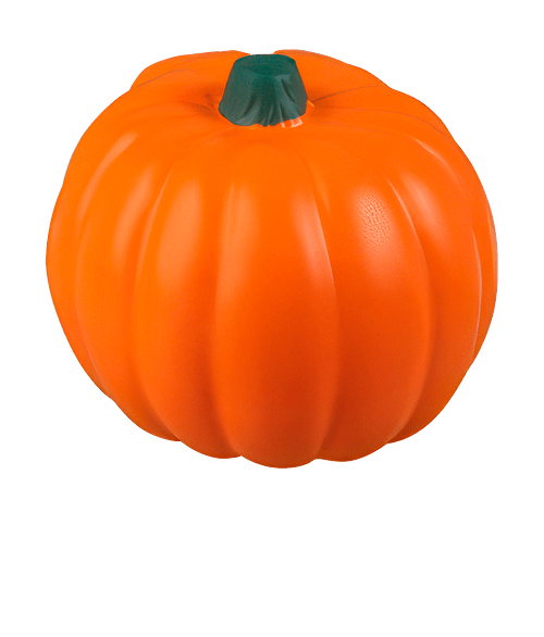 Smiling Pumpkin Stress Reliever in Orange