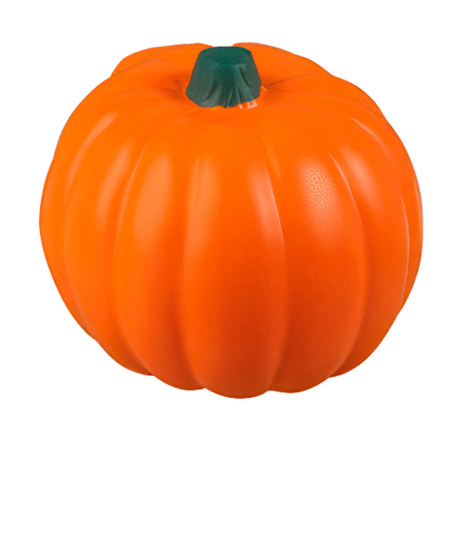 Smiling Pumpkin Stress Reliever in Orange