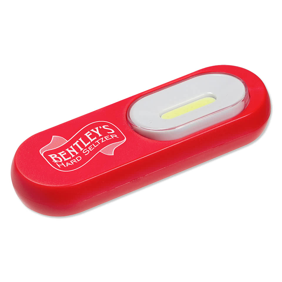 Flip 'N Flash Bottle Opener & COB Pocket Flashlight