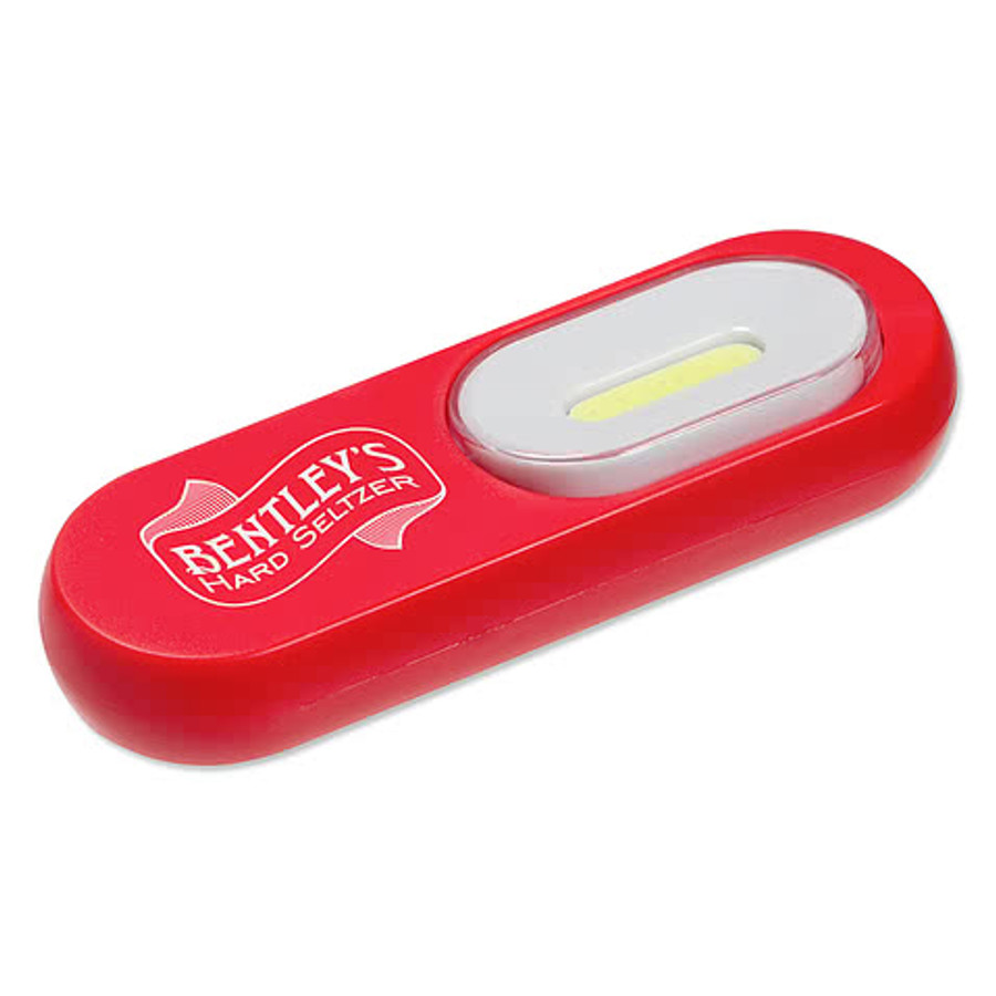 Flip 'N Flash Bottle Opener & COB Pocket Flashlight in Blue