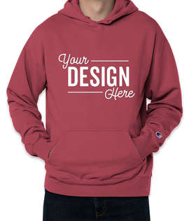 Champion Garment Dyed Pullover Hoodie - Color: Crimson