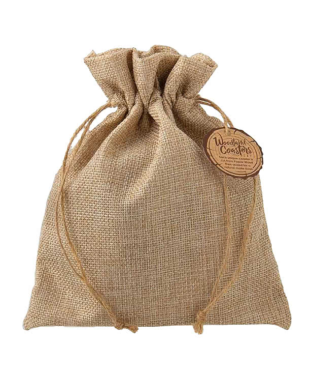 Woodlands Natural Poplar Coasters (Set of 4)