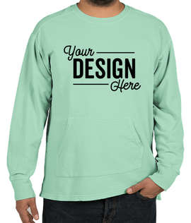 Comfort Colors French Terry Crewneck Sweatshirt - Color: Chalky Mint