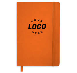 JournalBooks ® Debossed Pedova Soft Bound Notebook - Color: Orange