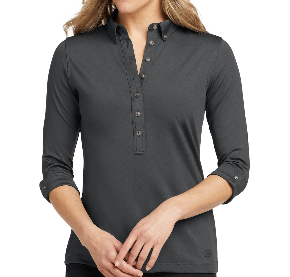 OGIO Women's Gauge 3/4 Sleeve Stretch Performance Polo-default