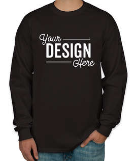 Canada - Gildan Ultra Cotton Long Sleeve T-shirt - Color: Black