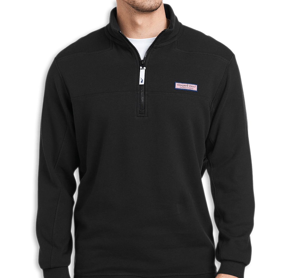 Vineyard Vines Collegiate Logo Shep Quarter Zip Sweatshirt-default
