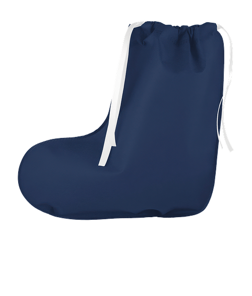 Stocking Shaped Non-Woven Gift Bag in NAVY BLUE WITH WHITE