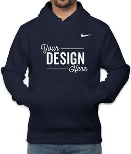 Nike Club Fleece Pullover Hoodie - Color: Navy