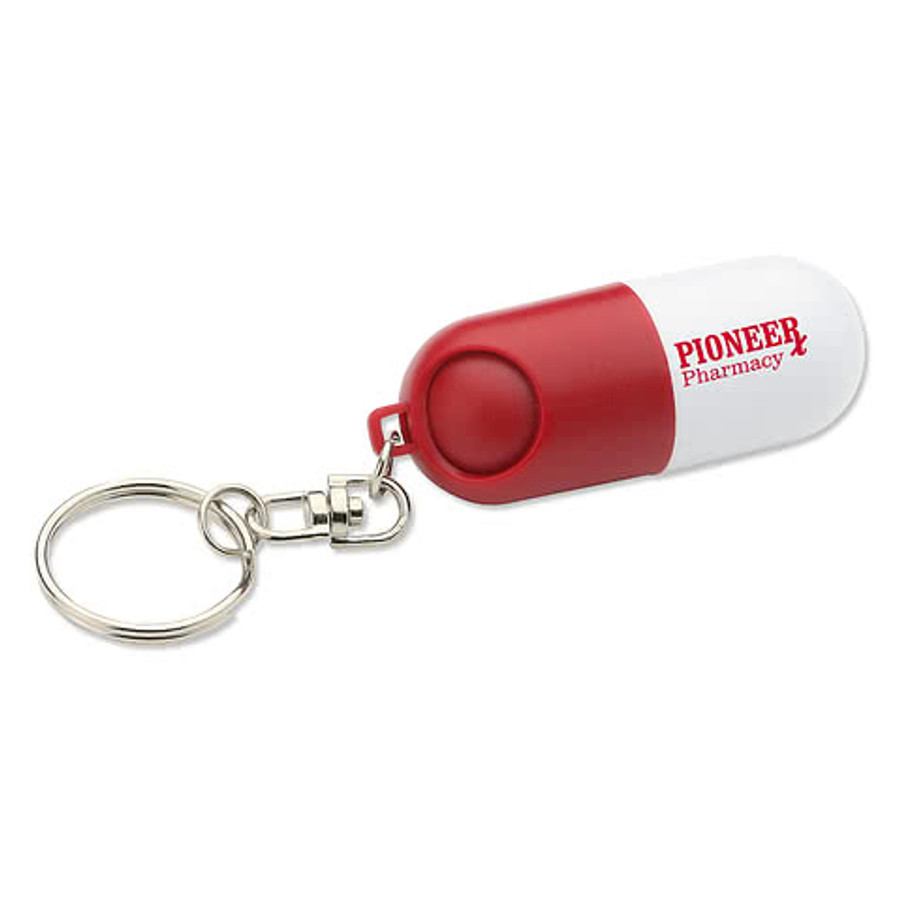 Twist A Pill Keychain in Blue/White