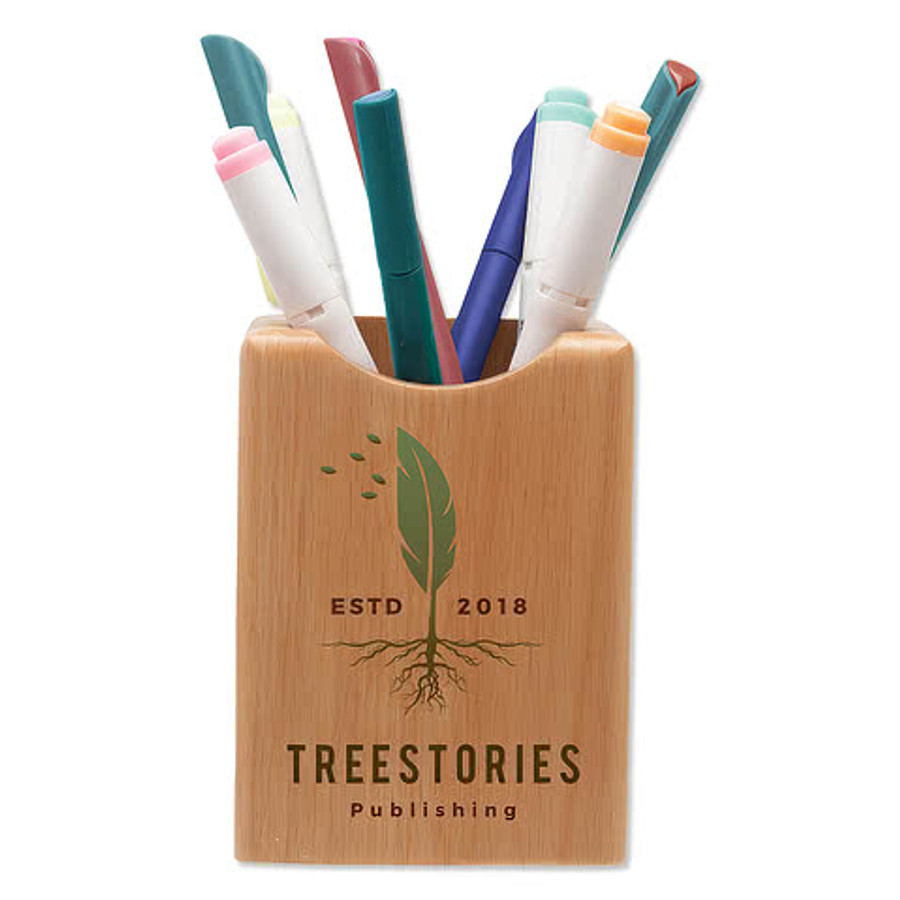 Natural Beechwood Pencil Holder in Beech