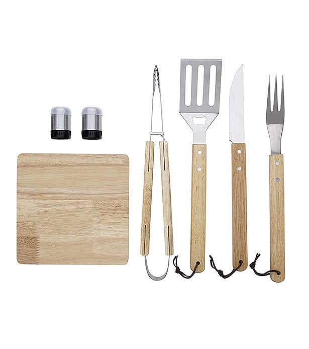 Carving Station 5-Piece BBQ Kit with Cutting Board