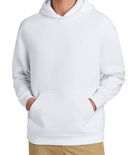 District V.I.T. Heavyweight Fleece Pullover Hoodie in White