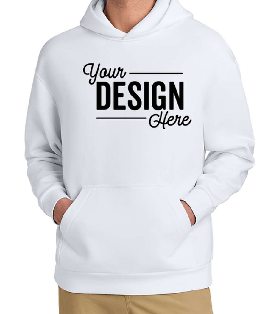 District V.I.T. Heavyweight Fleece Pullover Hoodie in White
