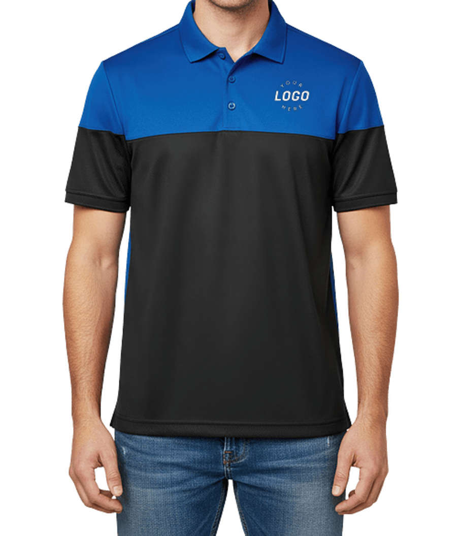 Stormtech Monterey Two-Tone UPF 40 Performance Polo in Royal Blue / Black