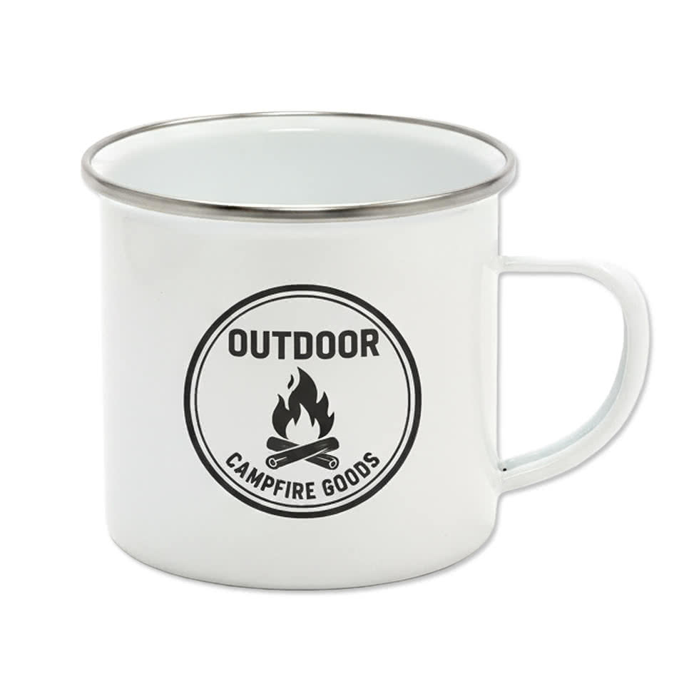 Full Color 12 oz. Enamel Campfire Mug