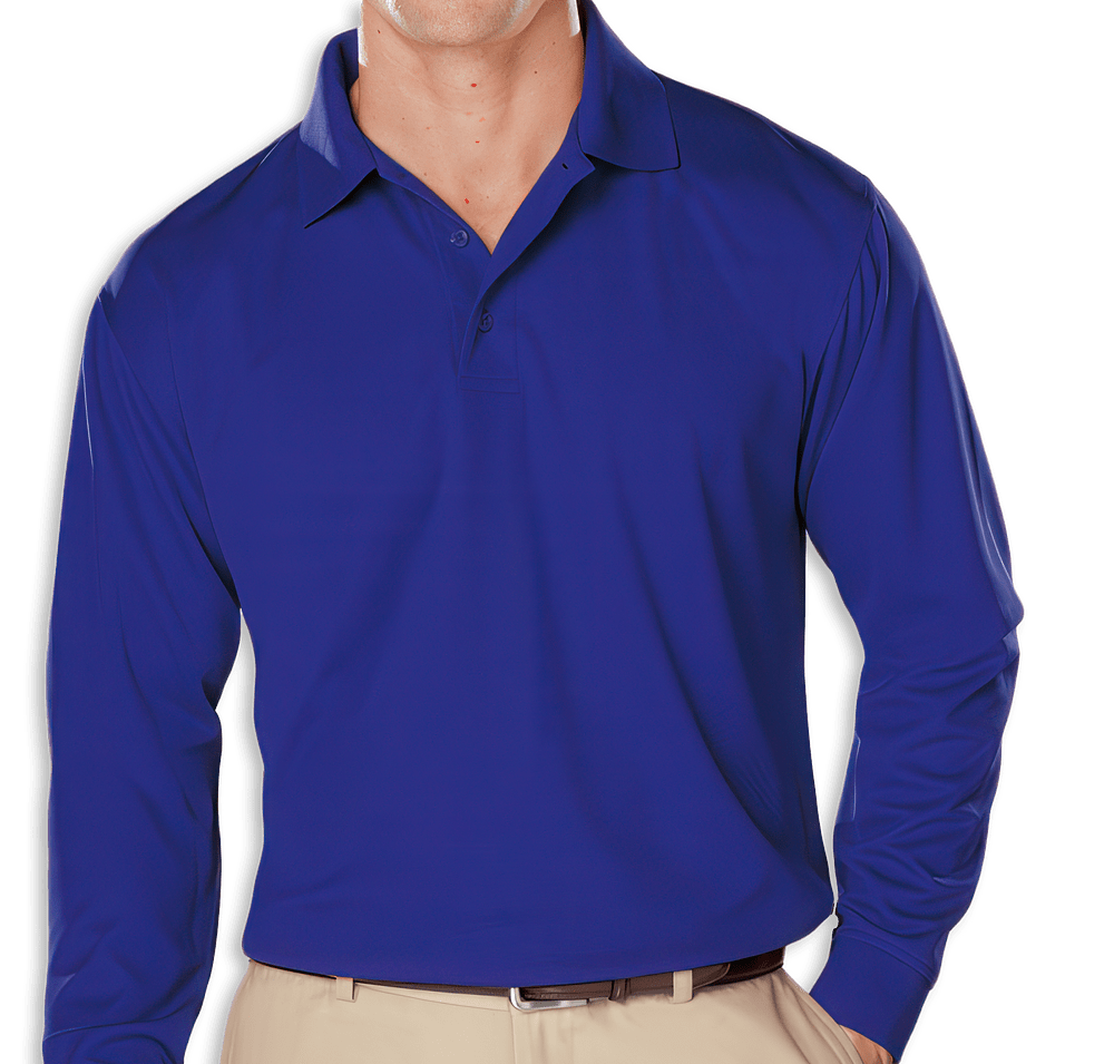 Blue Generation BLU-X-DRI Snag Resistant Long Sleeve Polo - Embroidered-default