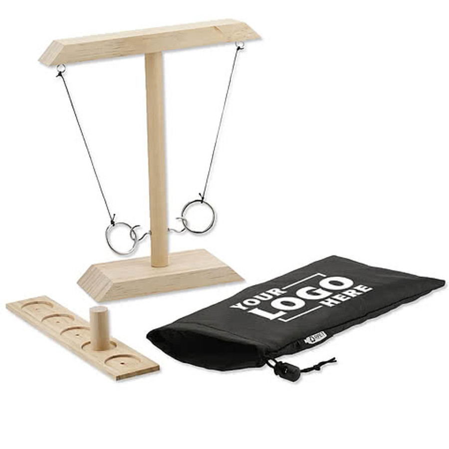 Wooden Ring Toss Game in Wood