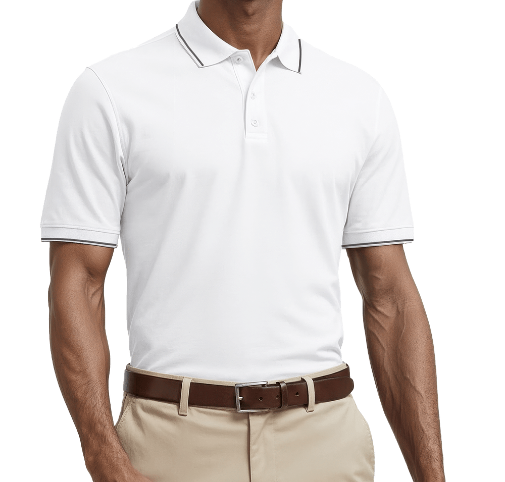 Blue Generation BLU-X-DRI Striped Trim Performance Polo-default