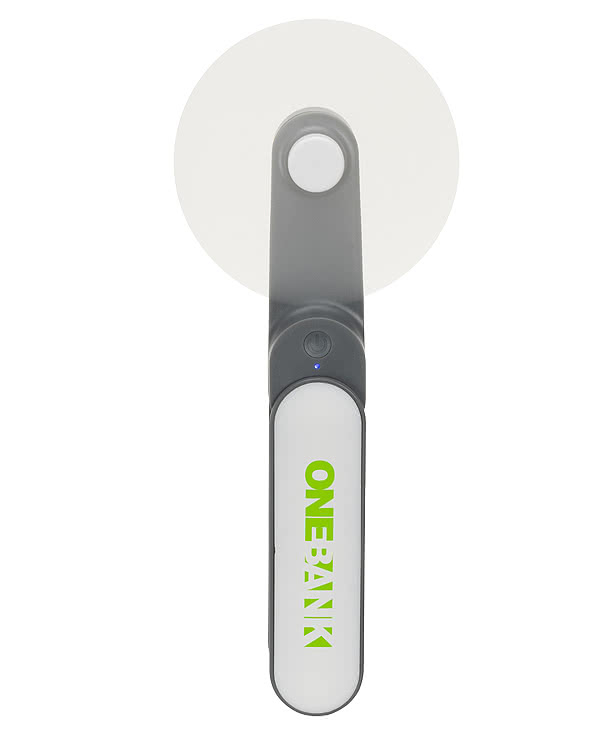 Gale Rechargeable Fan with Swivel Handle