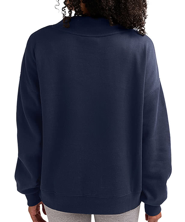Charles River Women's Willow Recycled Mock-Neck Sweatshirt