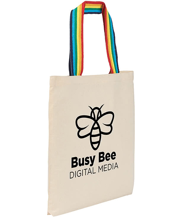 Rainbow Recycled Cotton Tote Bag