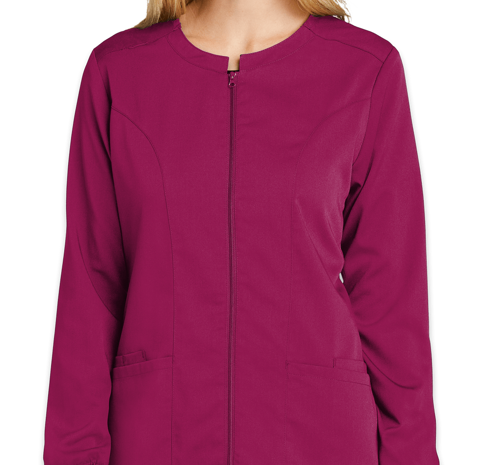 Wink Women's Premiere Flex Stretch Full-Zip Scrub Jacket-default