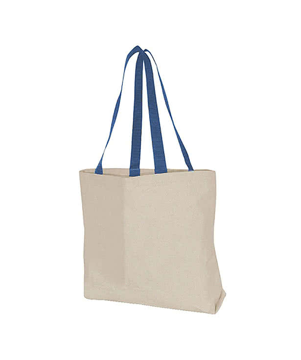 Full Color Natural Large Tote Bag