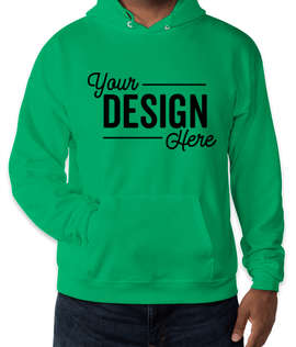 Hanes EcoSmart 50/50 Pullover Hoodie - Color: Kelly Green