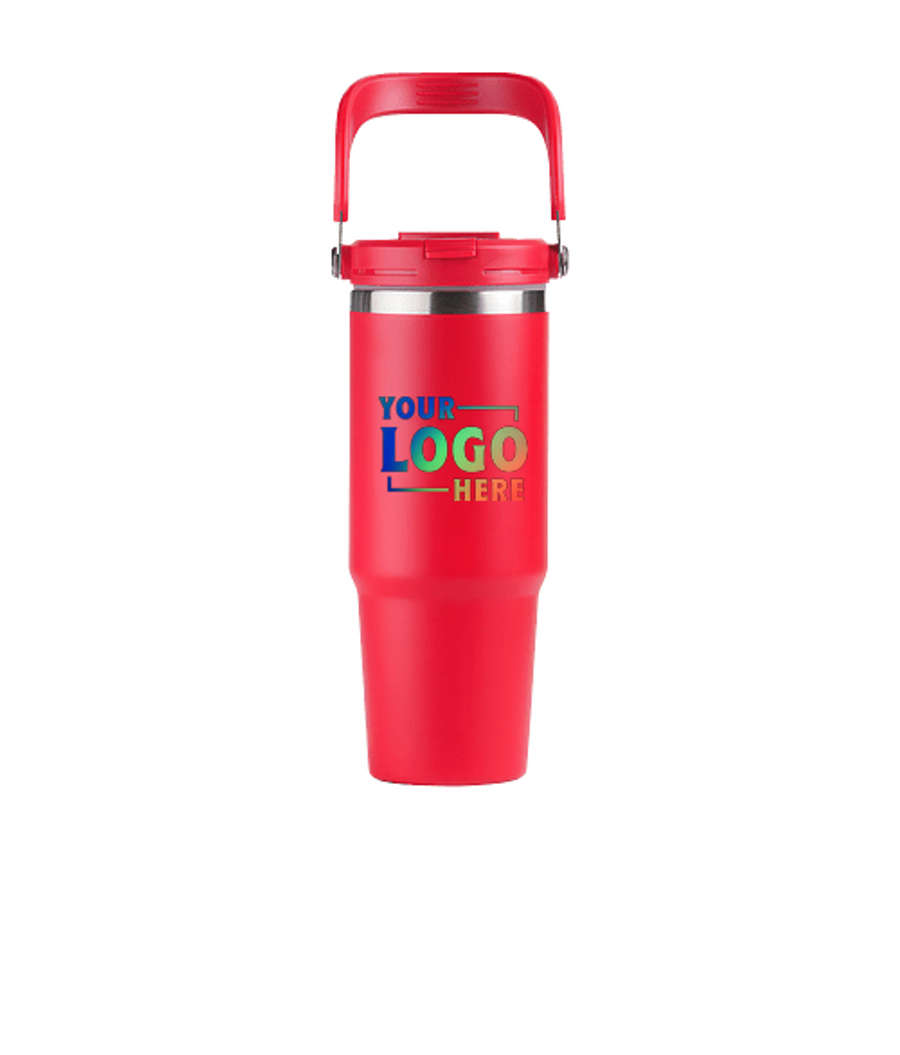 Full Color 30 oz. SENSO Venture DuoFlow Insulated Tumbler in Red