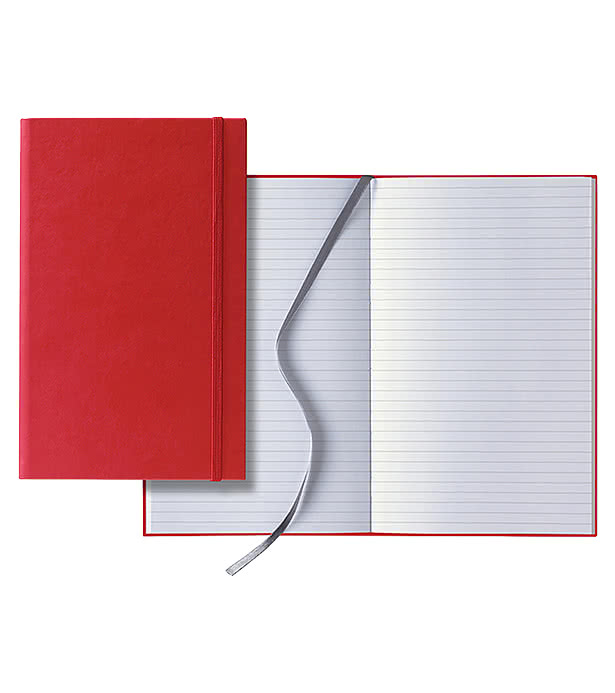 Castelli Debossed Tucson Banded Medio Lined Hard Cover Notebook