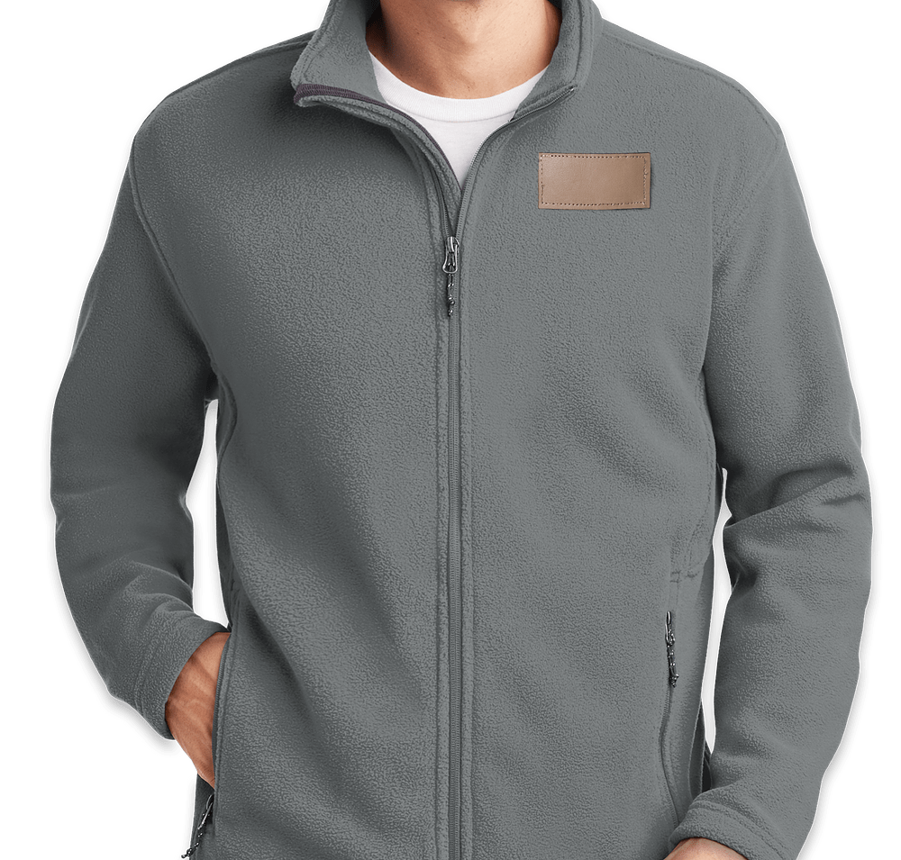 Port Authority Value Fleece Jacket - Faux Leather Patch-default