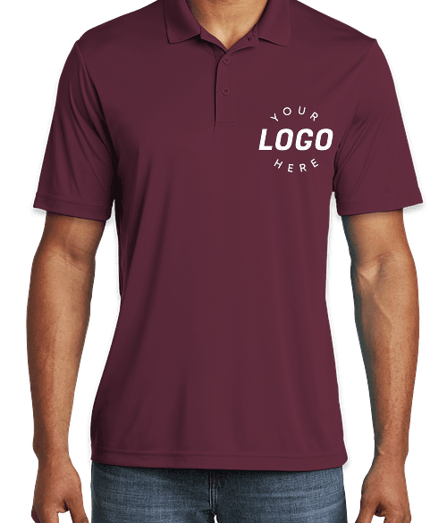 Screen print polo shirts no minimum best sale