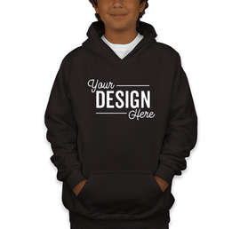 Gildan Youth Midweight 50/50 Pullover Hoodie - Color: Black
