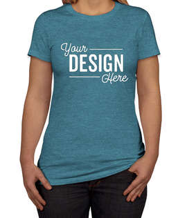 Bella + Canvas Women's Slim Fit Favorite T-shirt - Color: Heather Deep Teal