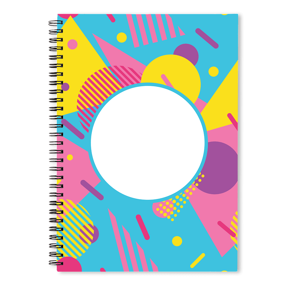 90s Pattern JournalBooks ® Spiral Notebook-default