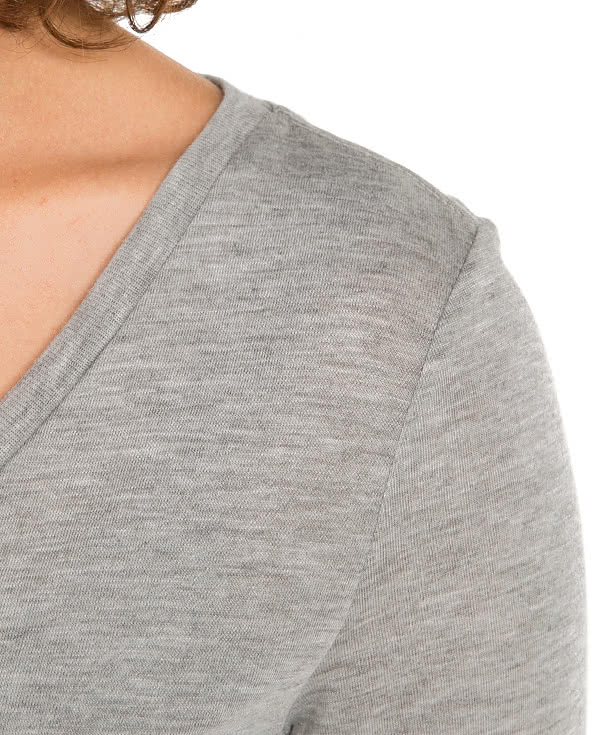 Bella + Canvas Women's Flowy Long Sleeve V-Neck T-shirt