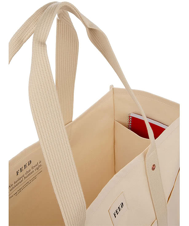 FEED Organic Cotton Large Market Tote Bag
