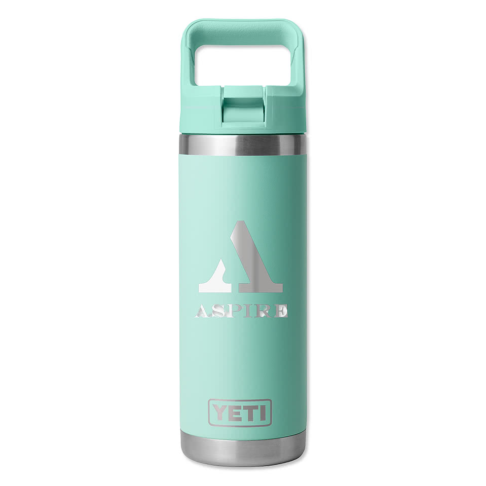 YETI Laser Engraved 18 oz. Rambler Flip Top Water Bottle